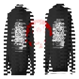 きつね 笑う キツネ 九尾 神話 動物 スウェットシャツ - Kawaiitshirt