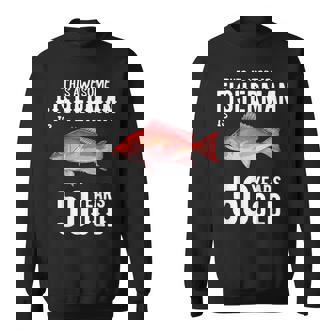 メンズ この金目鯛漁師は50歳50歳の誕生日です スウェットシャツ - Kawaiitshirt