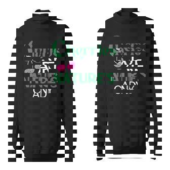 さくらんぼは自然のキャンディー、食べて健康によい名言 スウェットシャツ - Kawaiitshirt