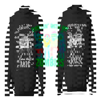 まったりもゾンビハロウィーン少年キッズギフトゾンビ スウェットシャツ - Kawaiitshirt