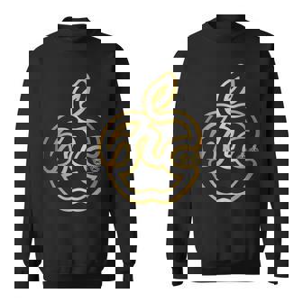 りんご フルーツ ひらがな 隠し文字 タイポグラフィ ユニーク おもしろみ デザイン スウェットシャツ - Kawaiitshirt