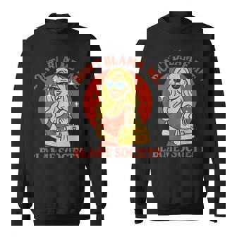 わたしじゃない 社会のせい レトロガール スウェットシャツ - Kawaiitshirt