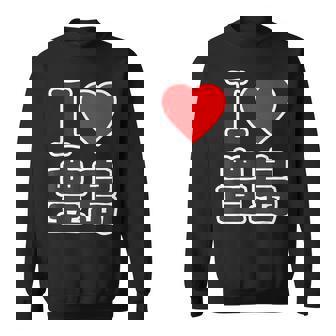 アイラブ・豊島（I Love ハート）豊島区 ビッグ 大きな文字【23区・東京都】ジモtティ 地元愛 面白い スウェットシャツ - Kawaiitshirt