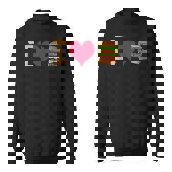 アイ・ラブ・デラックス・ハンバーガー スウェットシャツ - Kawaiitshirt