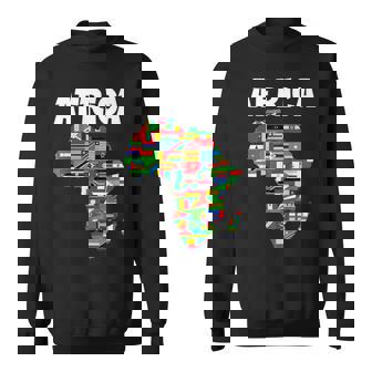 アフリカtシャツ 誇り高きアフリカ国旗大陸愛 スウェットシャツ - Kawaiitshirt