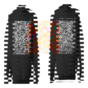 アメリカンキルト カラフル パッチワーク キルティング キルター ソーイング スウェットシャツ - Kawaiitshirt