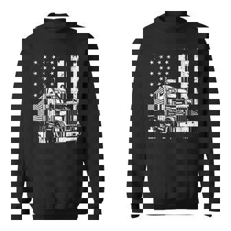アメリカントラック フラッグusaアメリカトラッカー スウェットシャツ - Kawaiitshirt