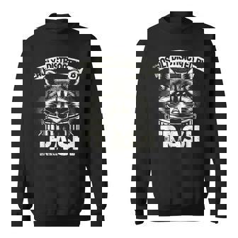 アライグマ ゴミに気を取られる アライグマ ゴミ男 スウェットシャツ - Kawaiitshirt