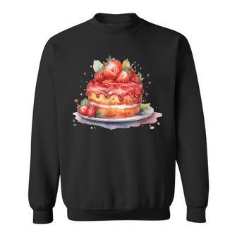 イチゴ サマーベーカリー キッチン パティシエ ストロベリーケーキ スウェットシャツ - Kawaiitshirt