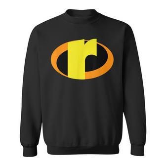 インクレディブル レター R アルファベット スーパーヒーロー キッズ ファミリー スウェットシャツ - Kawaiitshirt