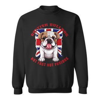 イングリッシュブリティッシュブルドッグ ユニオンジャックフラッグ ドッグオーナー スウェットシャツ - Kawaiitshirt