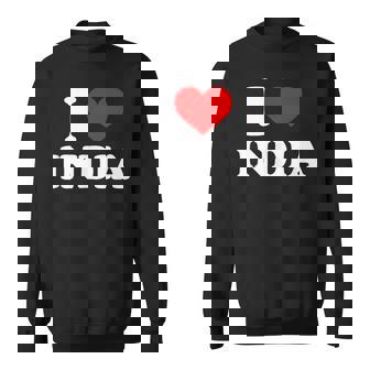 インド I Heart India I Love India スウェットシャツ - Kawaiitshirt