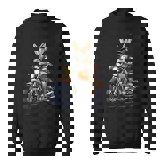 イースターデー バイク バニー ウサギ ヴィンテージ オートバイ 男の子 スウェットシャツ - Kawaiitshirt