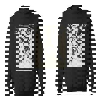 ウィペット イラスト 犬 面白い アート スケッチ スウェットシャツ - Kawaiitshirt