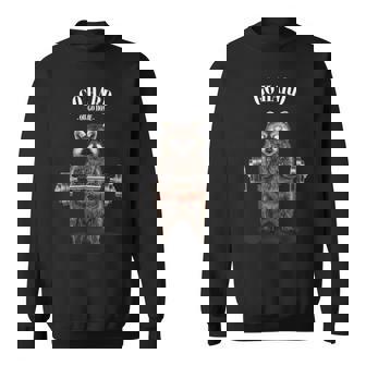 ウェイトリフティング 筋トレ バーベル やる気がないなら家に帰れ 狸 たぬき スウェットシャツ - Kawaiitshirt