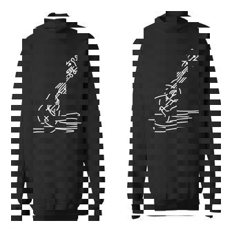 ウクレレ ラインアート ミュージシャン向け ウクレレ スウェットシャツ - Kawaiitshirt