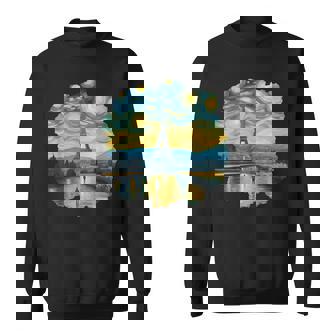 エッフェル塔 アートワーク ルーヴル美術館 フランス観光 パリ スウェットシャツ - Kawaiitshirt