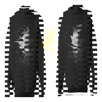 エレガントな鶴 アールデコ デザイン 優雅な鳥 スウェットシャツ - Kawaiitshirt