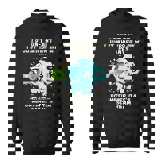 エレファントおならしないよ時々ズボンの中でささやくだけ 長袖tシャツ スウェットシャツ - Kawaiitshirt