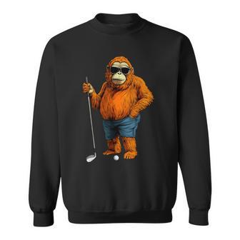 オランウータンゴルファー スウェットシャツ - Kawaiitshirt