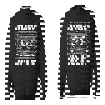 カセット No Music No Life Music Lover スウェットシャツ - Kawaiitshirt