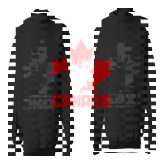 カナダヘラジカ メープルリーフ プライド ヴィンテージ カナダ国旗 スウェットシャツ - Kawaiitshirt