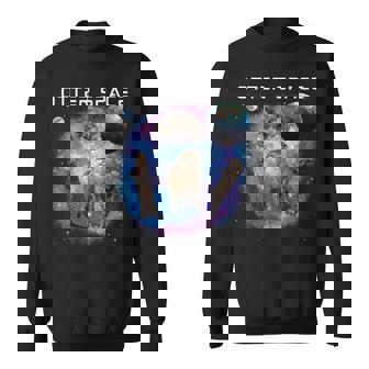 カワウソ宇宙 面白いカワウソ 宇宙カワウソ 長袖tシャツ スウェットシャツ - Kawaiitshirt