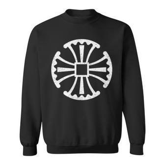 カンタベリークロスシンボル 長袖tシャツ スウェットシャツ - Kawaiitshirt