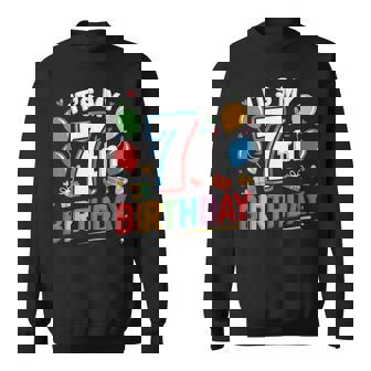 キッズ 7歳の誕生日シャツ男の子キッズ幼児7歳の誕生日男の子 スウェットシャツ - Kawaiitshirt