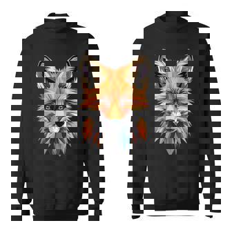 キツネのモチーフ キツネが大好き 赤いキツネ 小さなキツネが大好き スウェットシャツ - Kawaiitshirt