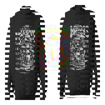 キノコはカラフルなサイケデリックな森の風景を呼んでいます。 スウェットシャツ - Kawaiitshirt