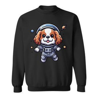 キャバリアキング チャールズ・スパニエル 宇宙飛行士 ファニードッグ 宇宙服 スウェットシャツ - Kawaiitshirt
