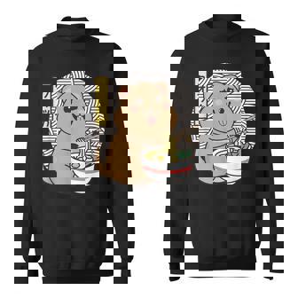 クオッカ、ラーメンを食べるクオッカ、クオッカカワイイ、クオッカ スウェットシャツ - Kawaiitshirt