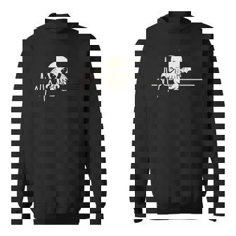 クトゥルフ ハートビート キュート コズミックホラー クトゥルフ 心電図 スウェットシャツ - Kawaiitshirt