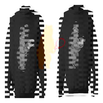 クマ テニス テニスラケット スポーツ スウェットシャツ - Kawaiitshirt