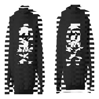 クラシック 宇宙 海賊 パンク スカル キャプテン ハロウィン 長袖tシャツ スウェットシャツ - Kawaiitshirt