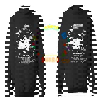 クレヨンしんちゃん Happyシロ フラワーリング スウェットシャツ - Kawaiitshirt