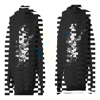 クールなペンギン ギターを弾く 音楽愛好家 ペンギン ギター 面白い スウェットシャツ - Kawaiitshirt