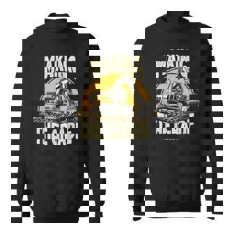 グレードトラックホー掘削機グレーディング請負業者を作る スウェットシャツ - Kawaiitshirt