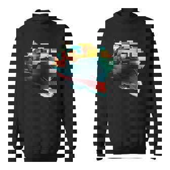 コンテナ輸送機船 スウェットシャツ - Kawaiitshirt