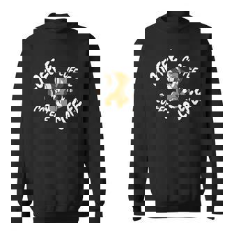 コーヒーシェットランド・シープドッグ犬 スウェットシャツ - Kawaiitshirt