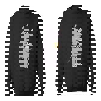 サイ コーヒー 野生動物 サイ スウェットシャツ - Kawaiitshirt