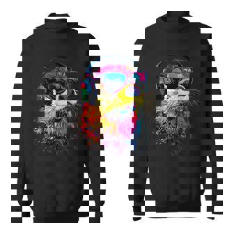 サングラスをかけたラッコ ラッコ大好き テンテン かわいい カワウソ スウェットシャツ - Kawaiitshirt