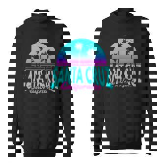 サンタクルーズ カリフォルニア レトロ ヴィンテージ サンセット 長袖tシャツ スウェットシャツ - Kawaiitshirt