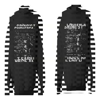 シュレーディンガーの猫 脱出計画 物理ジョーク 長袖tシャツ スウェットシャツ - Kawaiitshirt