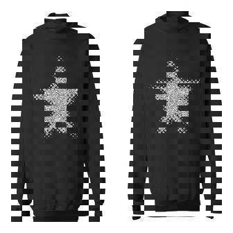 シルバー 星 5つの突起 スウェットシャツ - Kawaiitshirt