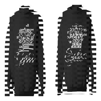 シンシア女王 女王 名前 王冠 リーガル プリンセス スウェットシャツ - Kawaiitshirt