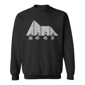 シンセサイザーadsrシンセキックドラムdaw 長袖tシャツ スウェットシャツ - Kawaiitshirt
