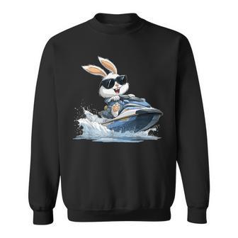 ジェットスキー ジェットスキー ウサギ イースターバニー サングラス スウェットシャツ - Kawaiitshirt