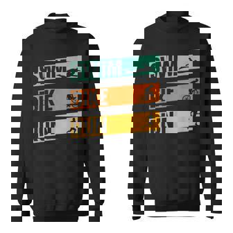 スイム・バイク・ラン トライアスロン選手 アスリート スポーツ トライアスロン スウェットシャツ - Kawaiitshirt